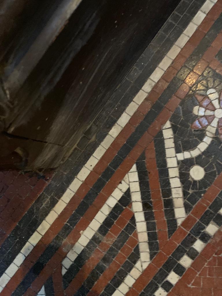 Tessera Mosaic Floor After Repair Lace Market Nottingham City