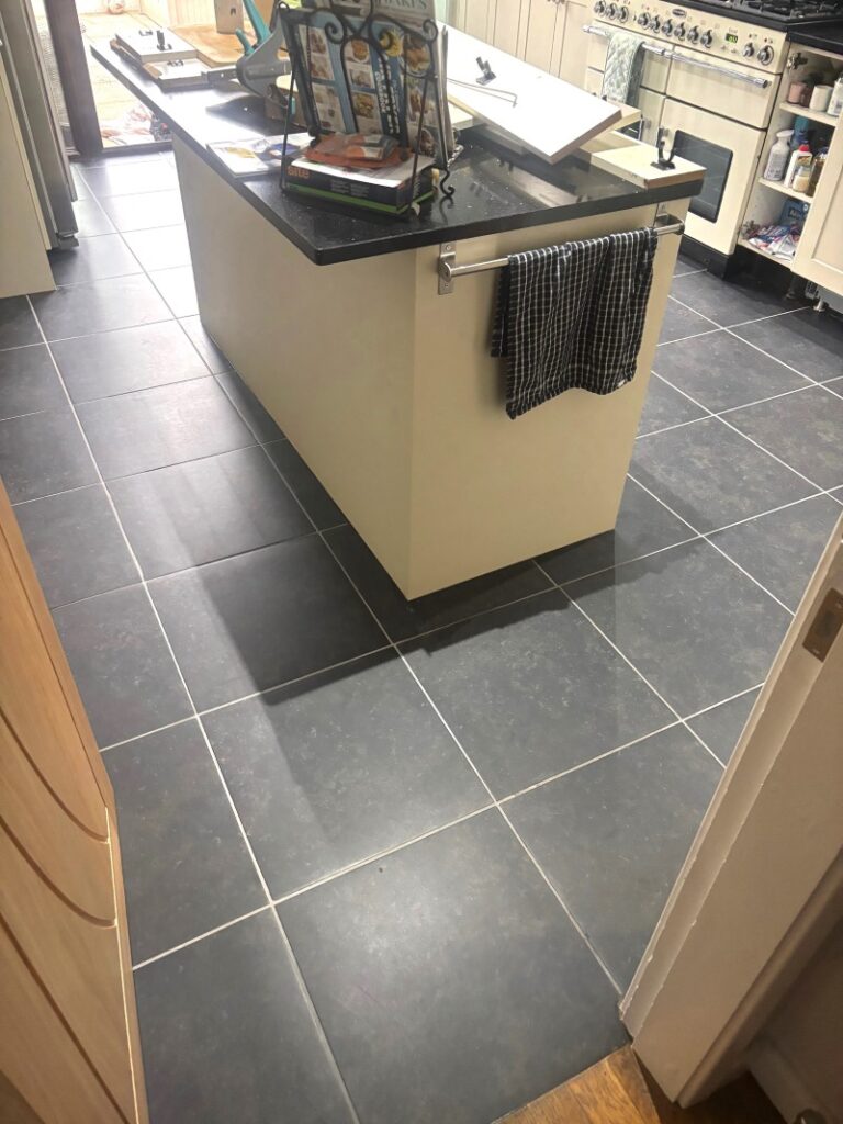 Porcelain Floor Tile and Grout After Cleaning Beeston